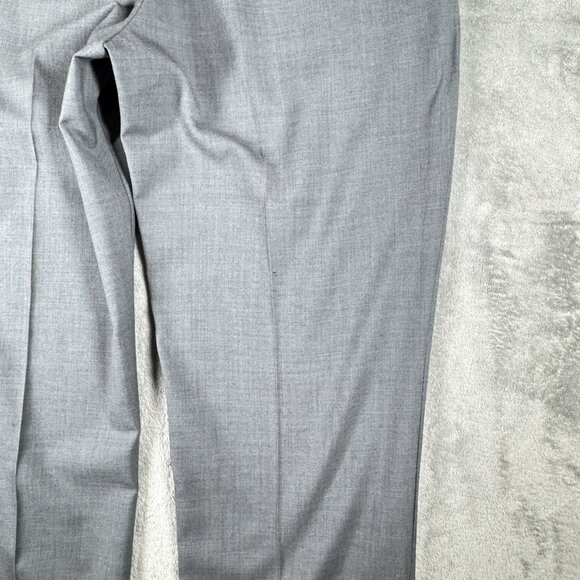 L.L. Bean Men’s 40W Gray Wool Dress Pants Comfort Waist Flat Front - Picture 8 of 14